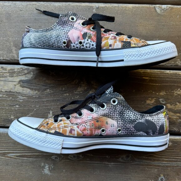 EUC Converse DIGITAL FLORAL OX Canvas All Star Lace Up Sneakers Women's 9/EU 40 - Picture 4 of 14